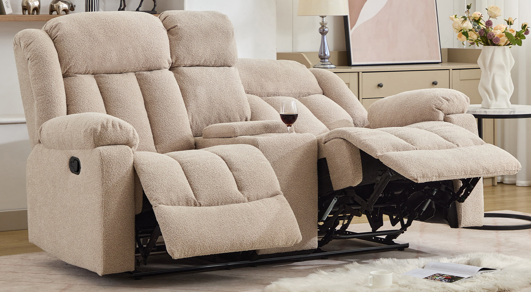 Cranfield 2 Seat Recliner Sofa with Centre Console – The Sofa Company