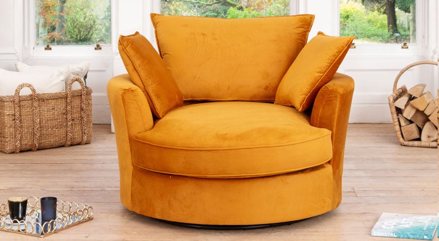 Lambeth Swivel Based Cuddle Chair