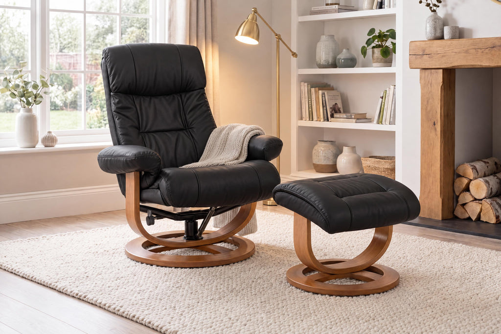 Waddington Swivel Chair With Massage And Heat