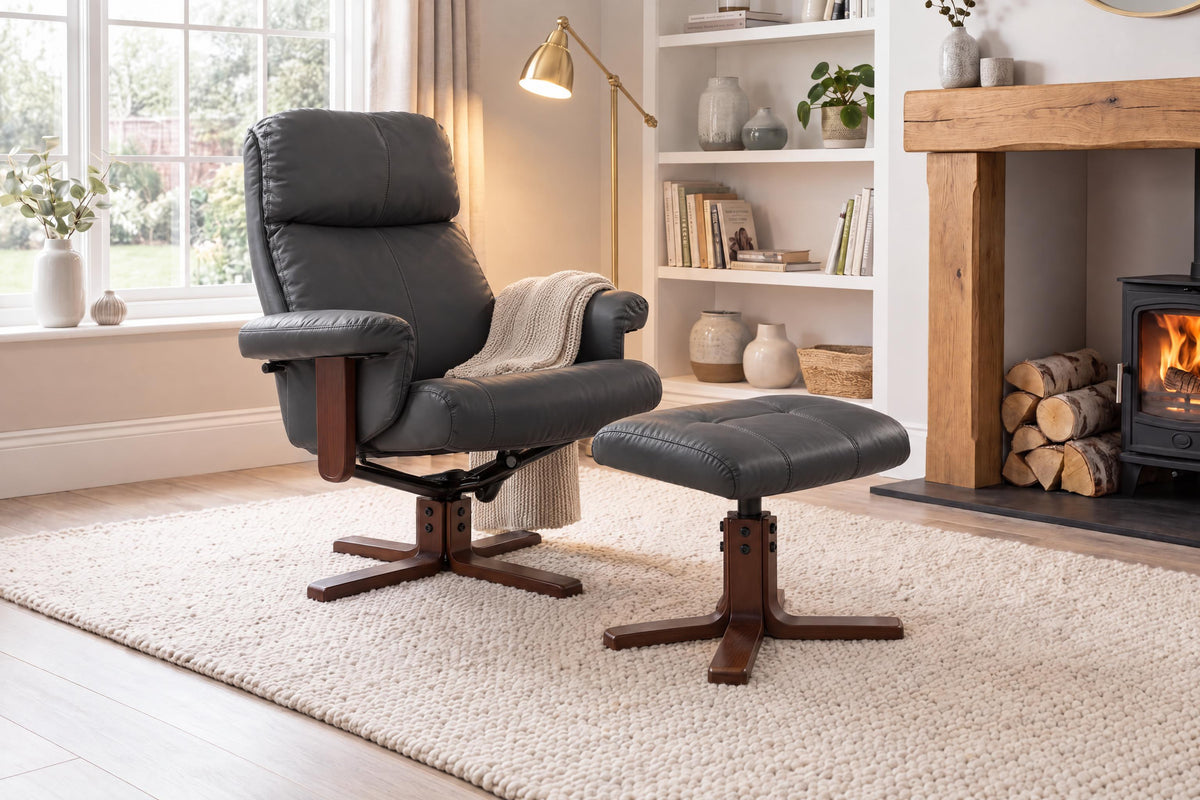 Dainton Swivel Recliner With Massage And Heat