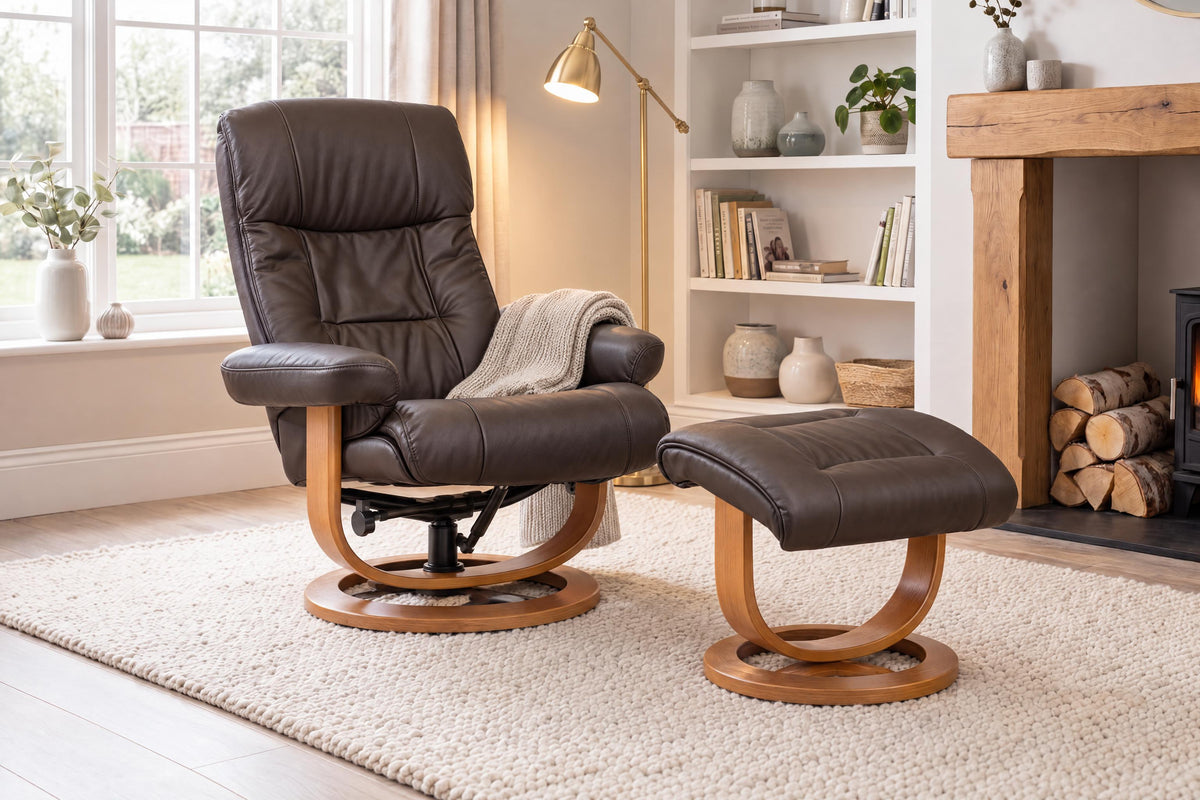 Waddington Swivel Chair With Massage And Heat