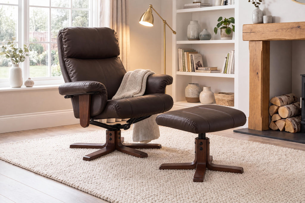 Dainton Swivel Recliner With Massage And Heat
