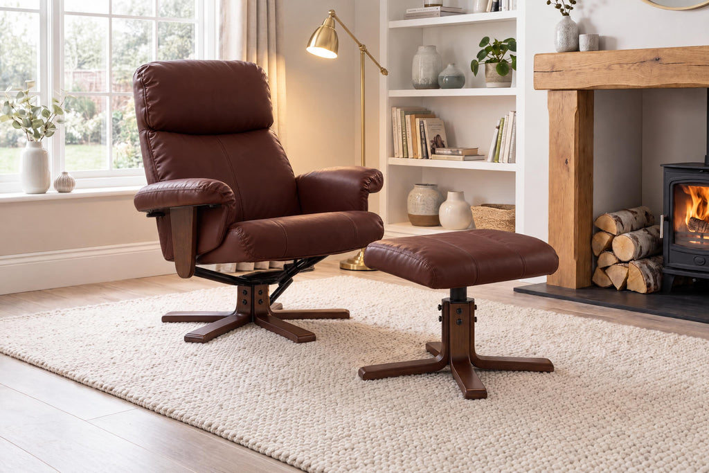 Dainton Swivel Recliner With Massage And Heat
