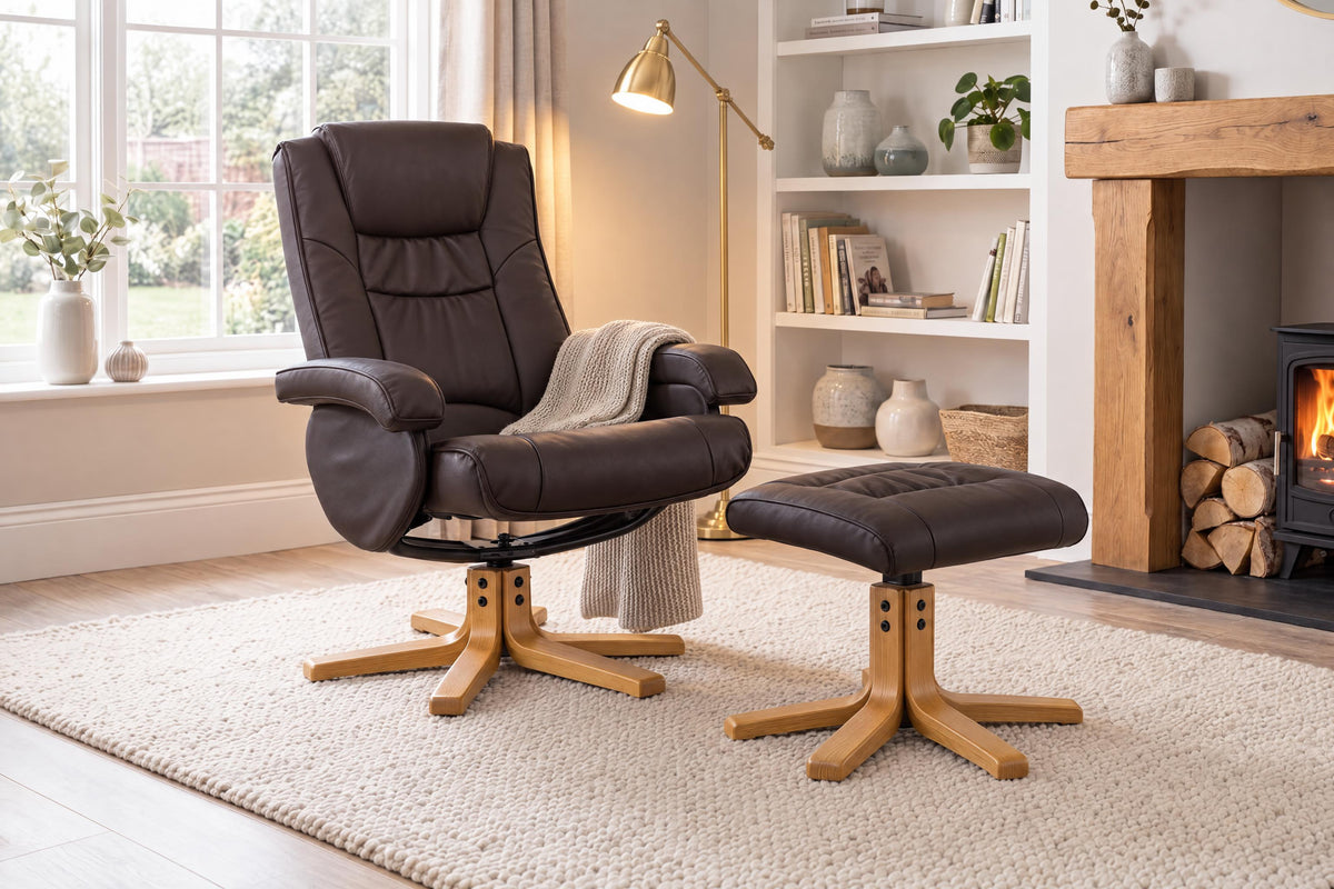 Haddenham Swivel Recliner With Massage And Heat