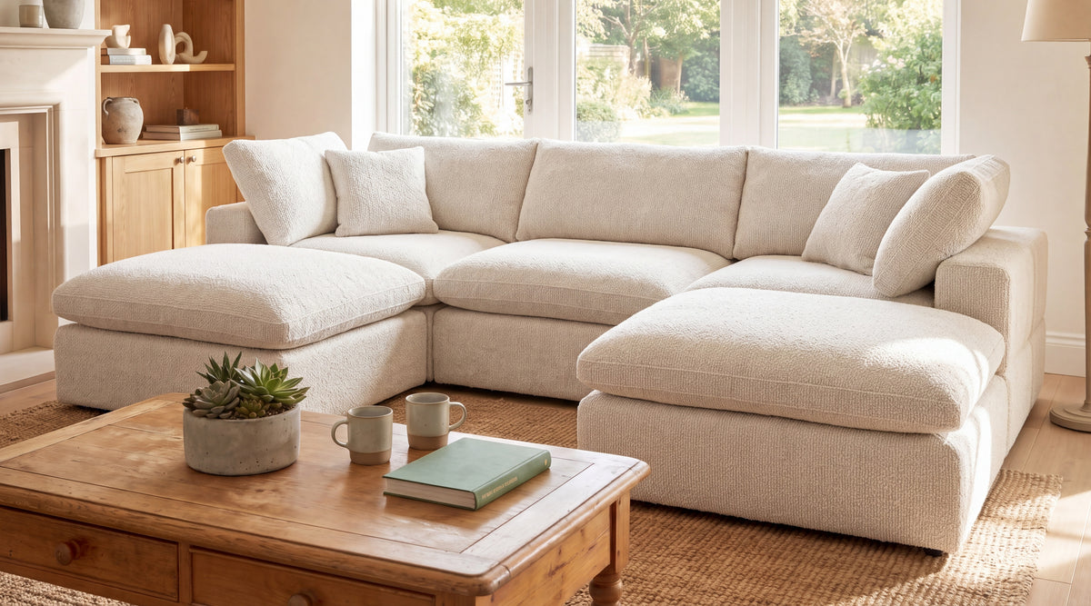 Bentham 5-Piece 3 Seat U-Shaped Modular Corner Sofa