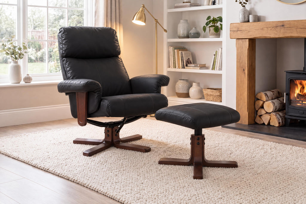 Dainton Swivel Recliner With Massage And Heat