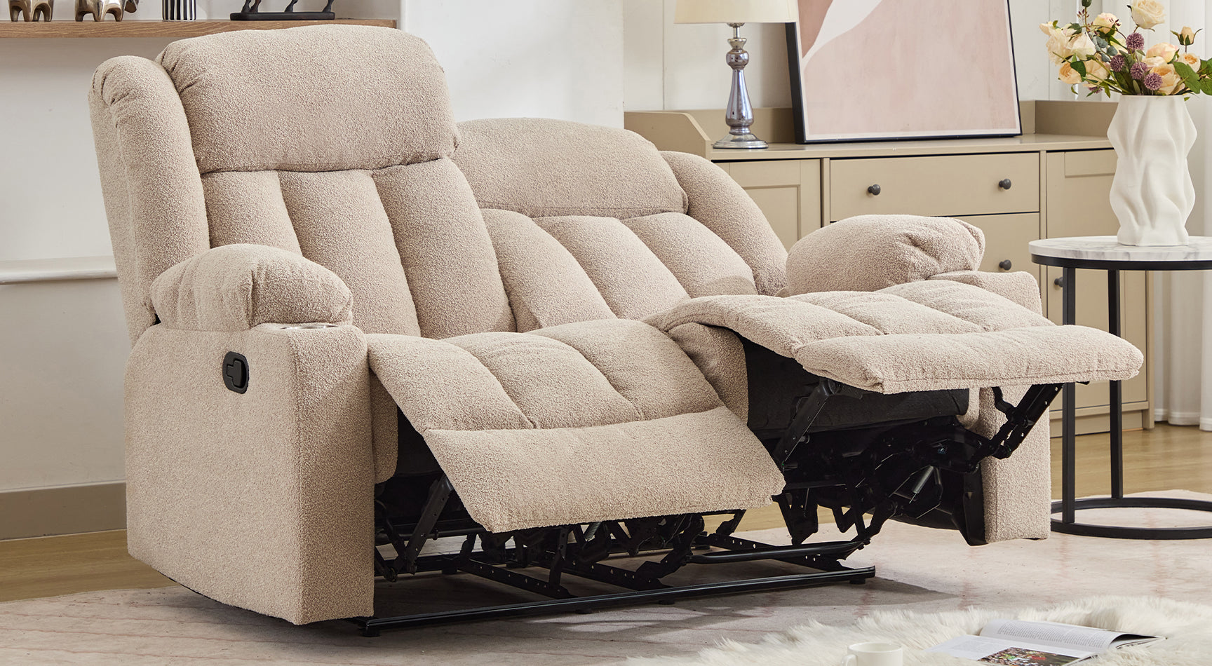 Cranfield 2 Seat Recliner Sofa with Cup Holders