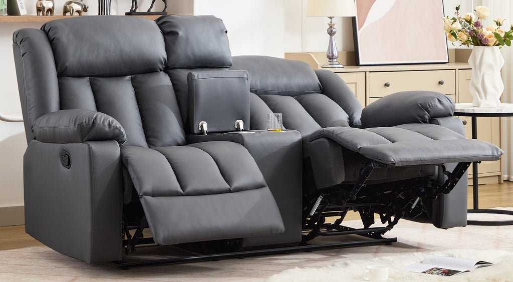 Brereton 2 Seat Recliner Sofa with Centre Console
