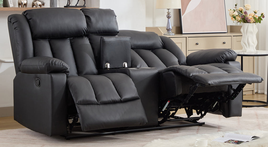 Brereton 2 Seat Recliner Sofa with Centre Console