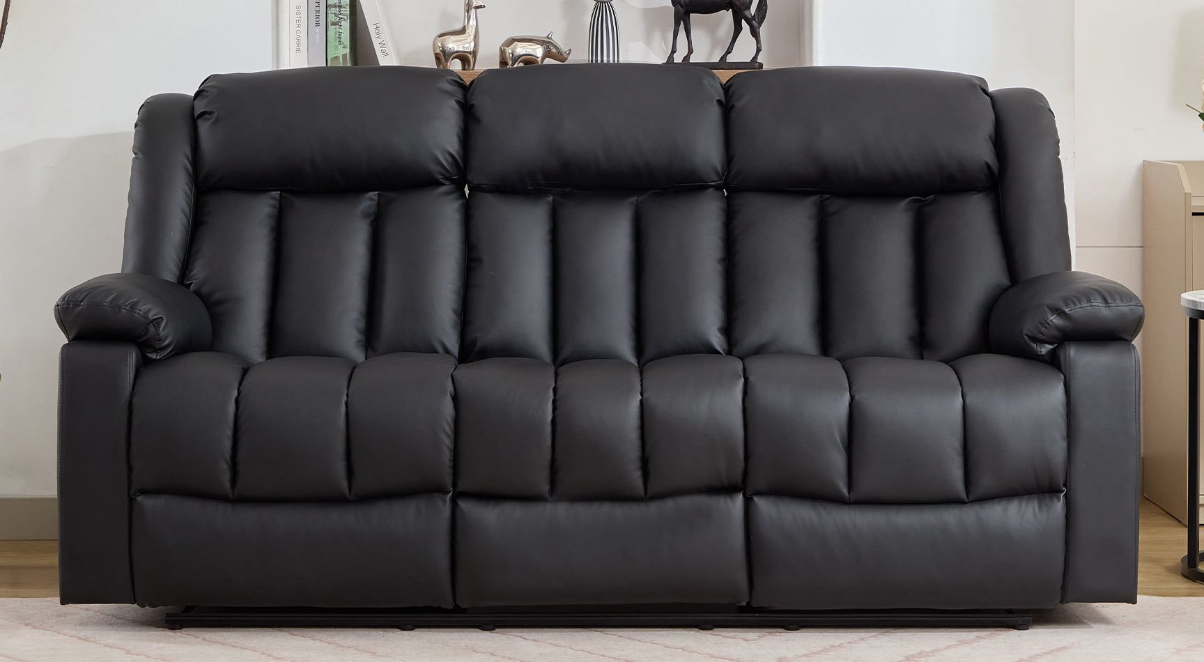 Brereton 3 Seat Recliner Sofa with Centre Console