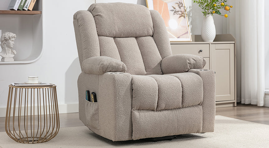Cranfield Dual Motor Riser Recliner Chair with Massage and Heat