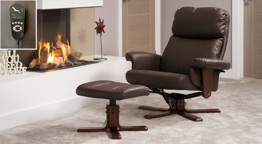 Dainton Swivel Recliner With Massage And Heat