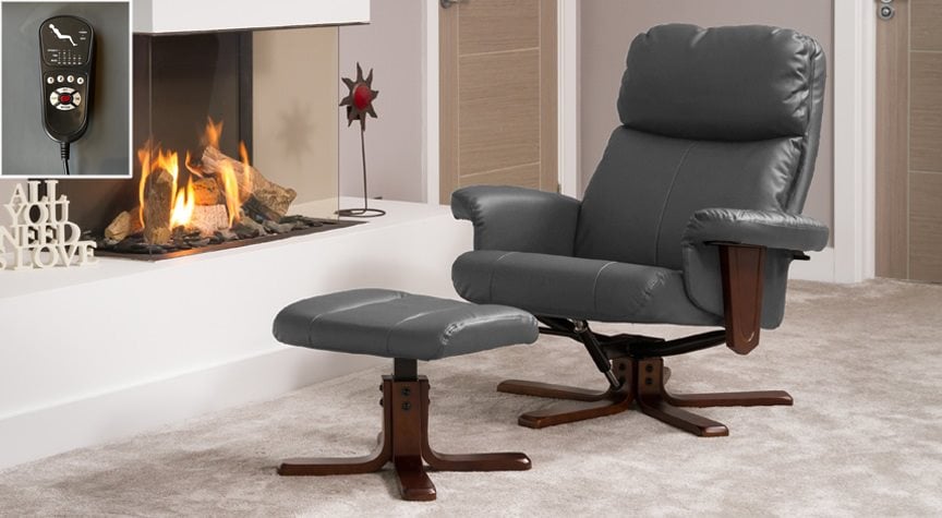 Dainton Swivel Recliner With Massage And Heat