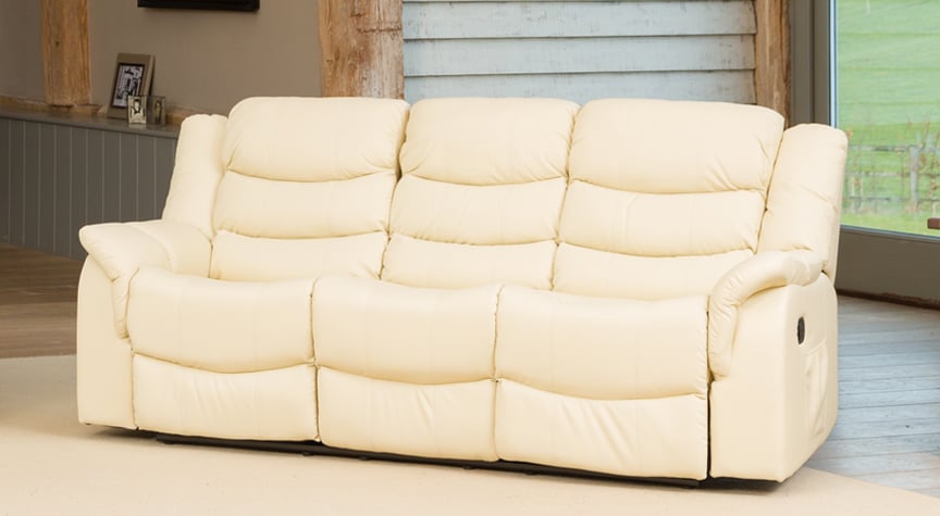 Kilcreene Heat And Massage 3 Seat Reclining Sofa