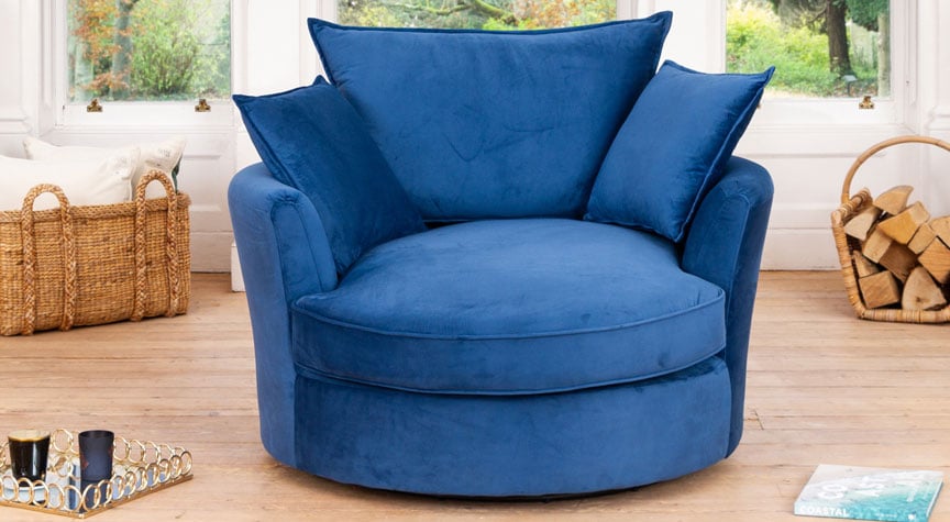 Lambeth Swivel Based Cuddle Chair