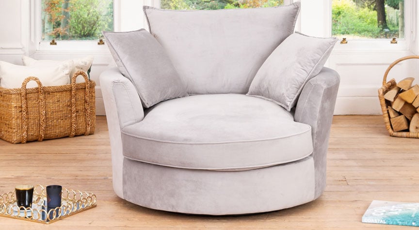 Lambeth Swivel Based Cuddle Chair