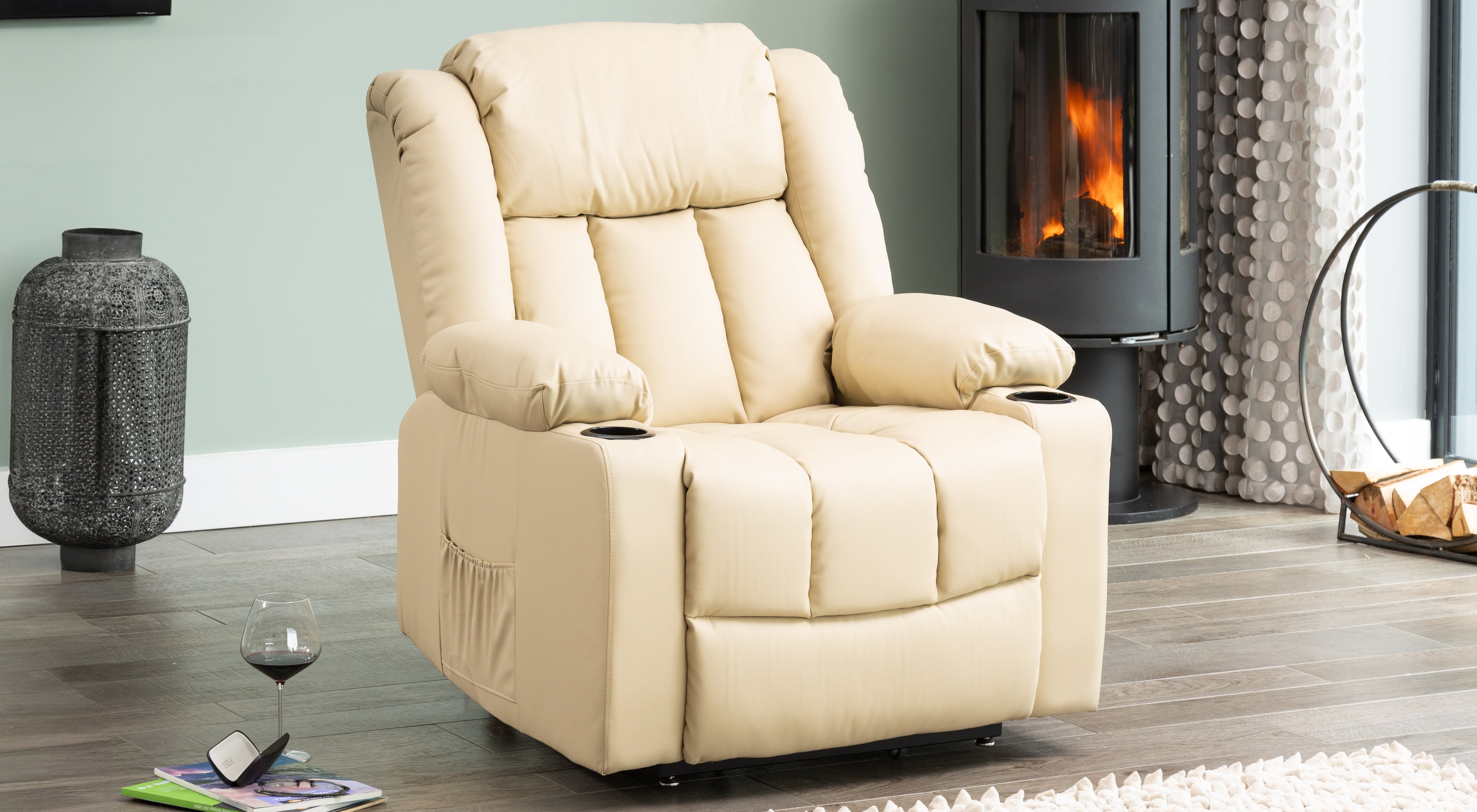 Brereton Dual Motor Riser Recliner Chair with Massage and Heat