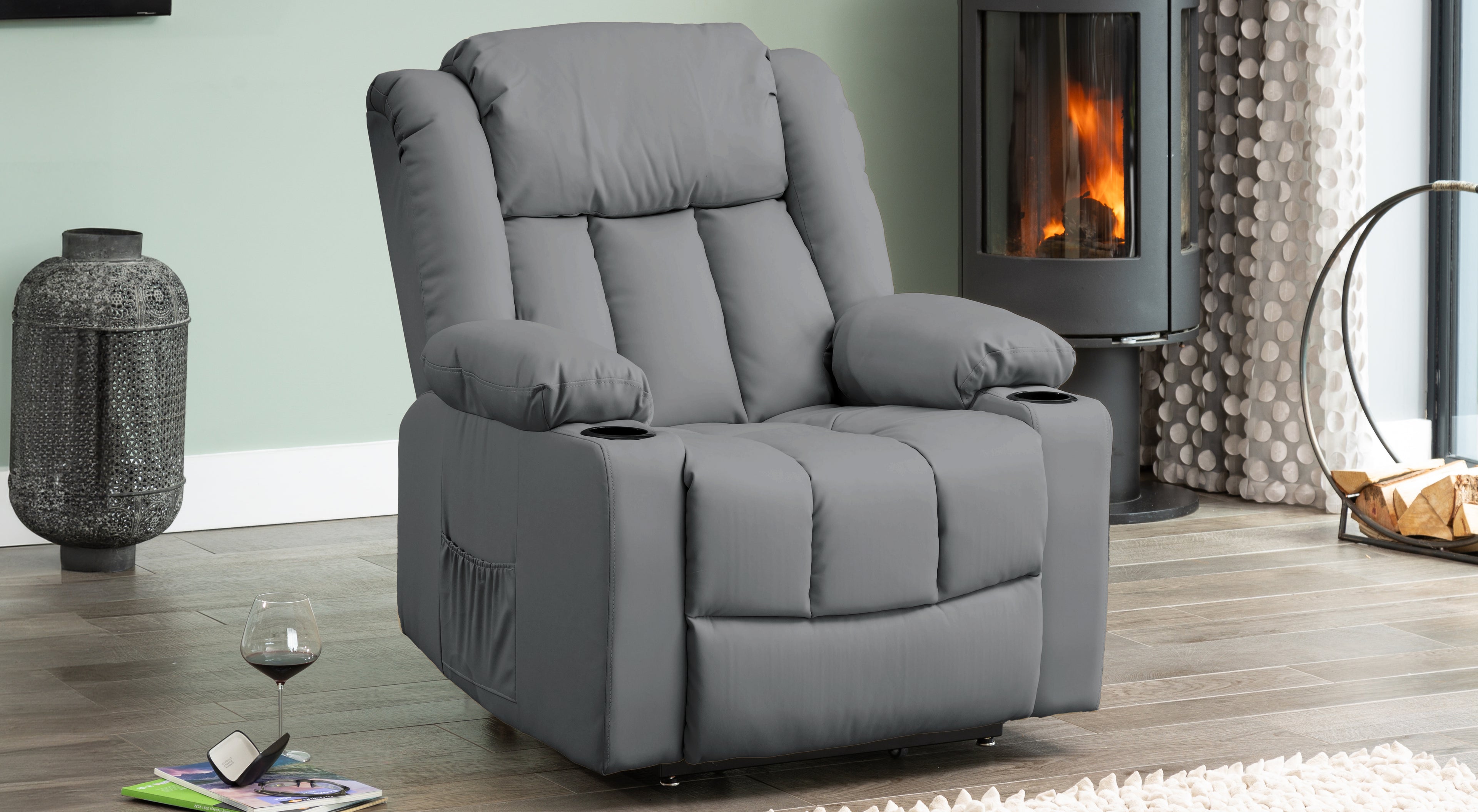 Brereton Dual Motor Riser Recliner Chair with Massage and Heat