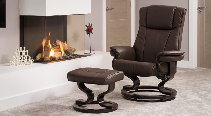 Leighton Massage With Heat Swivel Chair