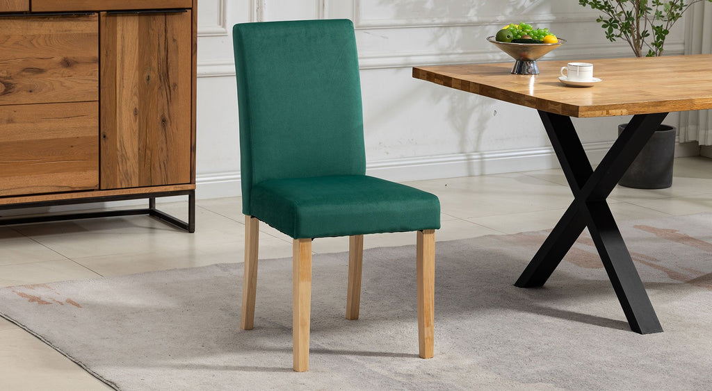 Maiolo Velvet Pair Of Dining Chairs