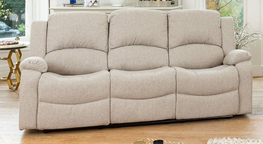 Penrose 3 Seat Manual Recliner Sofa