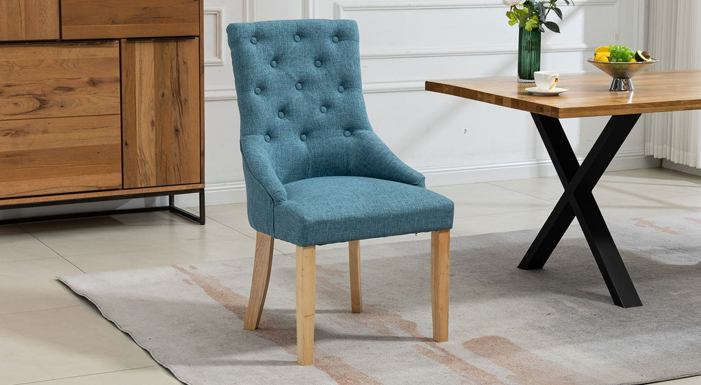 Ravenna Fabric Pair Of Dining Chairs