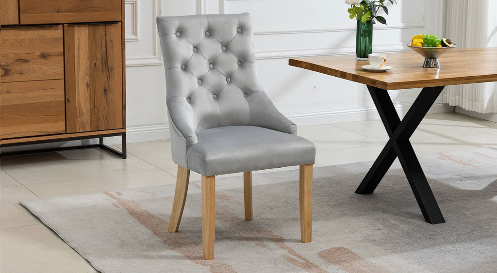 Ravenna Velvet Pair Of Dining Chairs