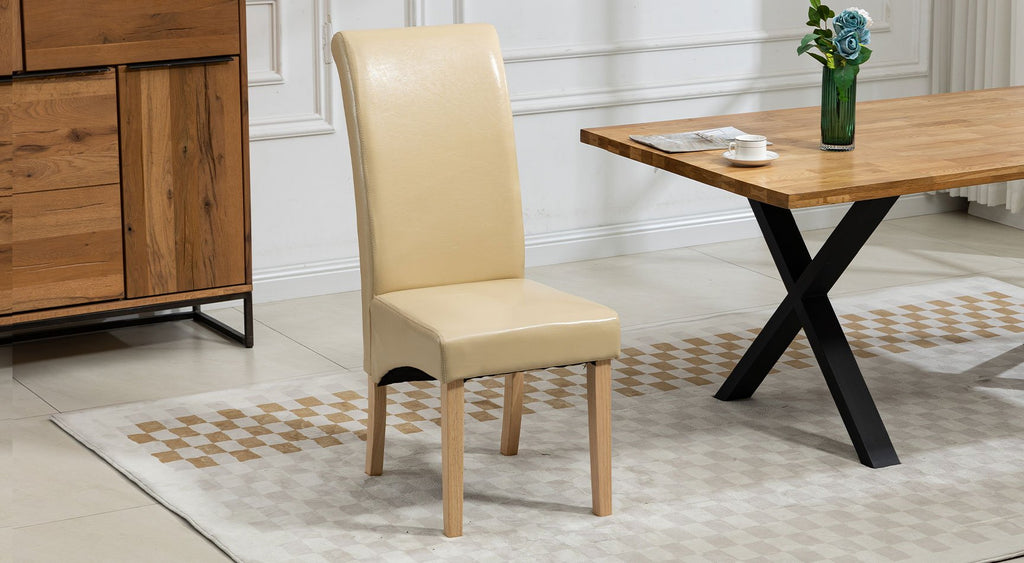 Rimini Vegan Leather Pair Of Dining Chairs