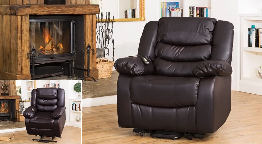 Seville Electric Riser Recliner With Massage And Heat