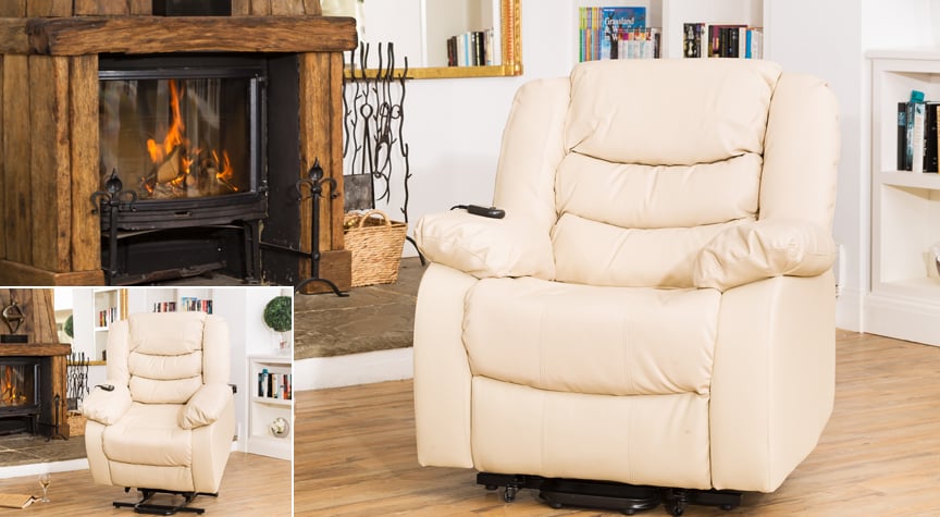 Seville Electric Riser Recliner With Massage And Heat