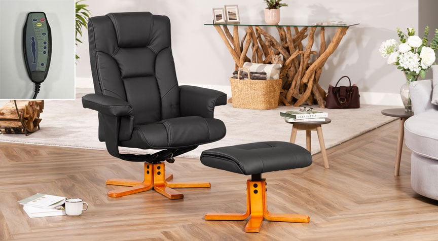 Tamerton Swivel Recliner With Massage And Heat