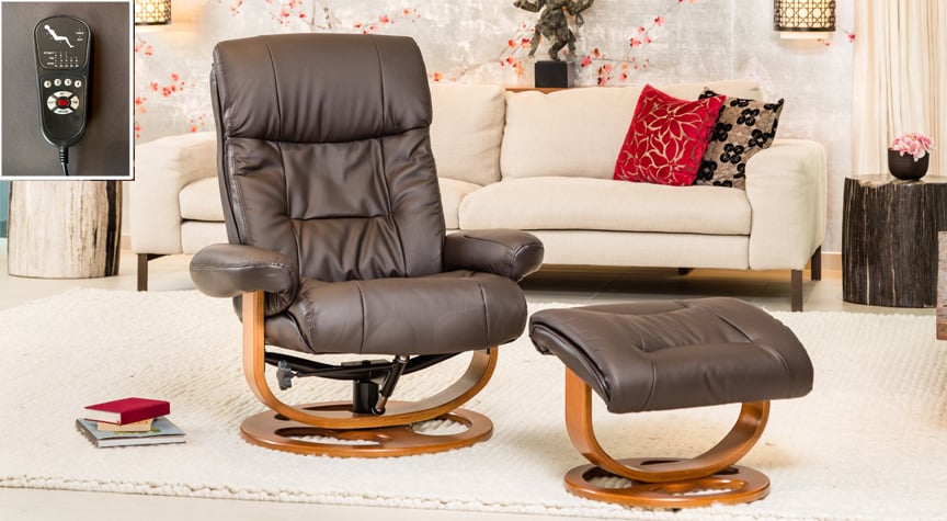 Waddington Swivel Chair With Massage And Heat
