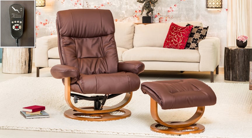 Waddington Swivel Chair With Massage And Heat