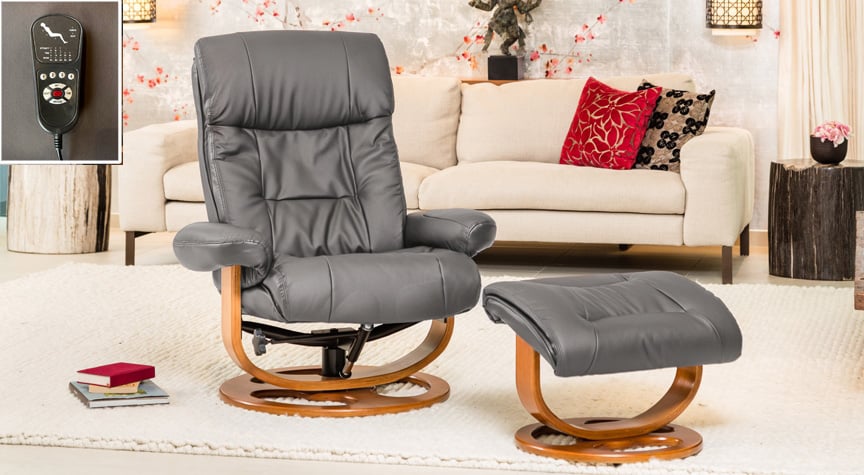 Waddington Swivel Chair With Massage And Heat