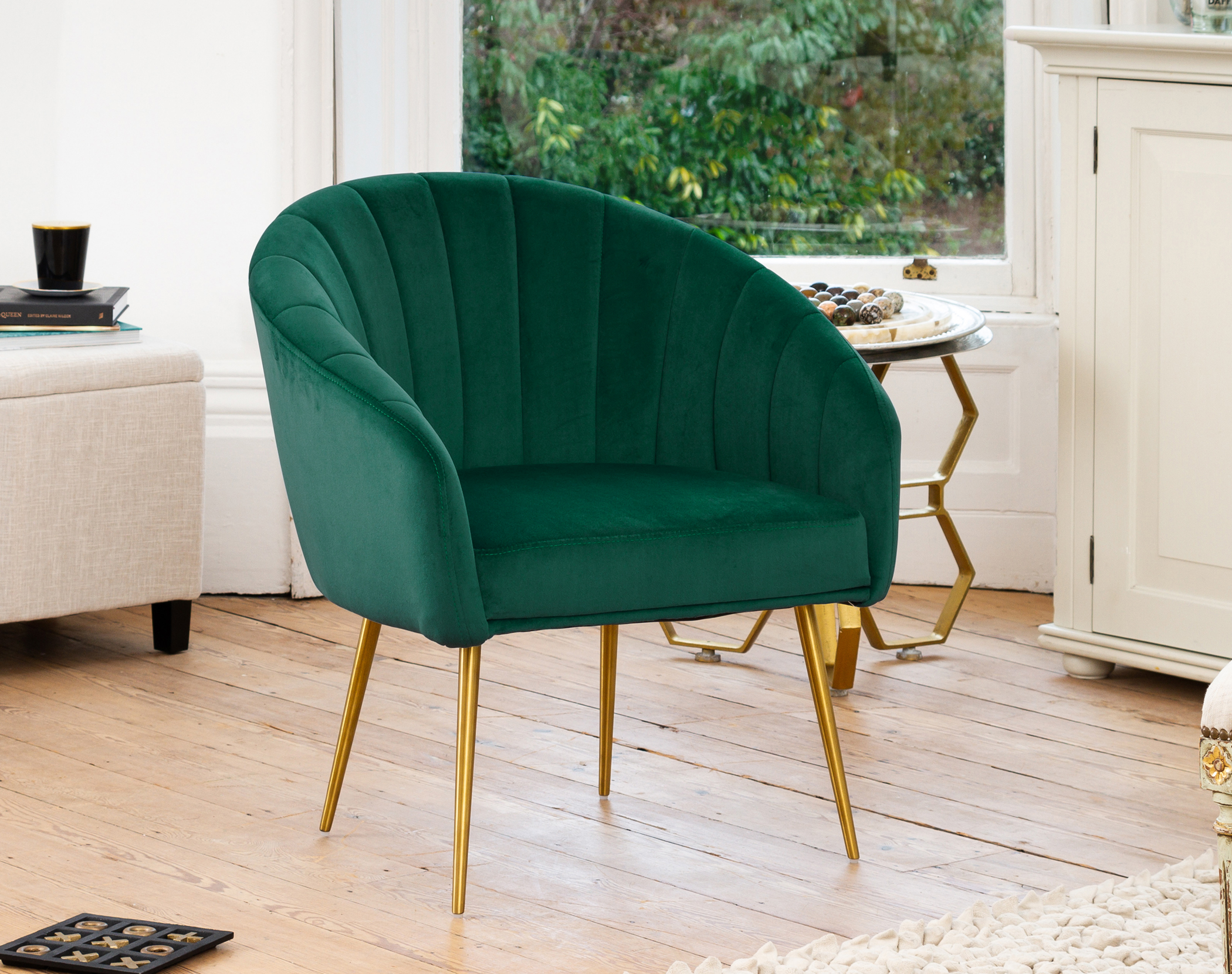 The Sofa Company, Leather Sofa Green Armchair